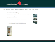 Tablet Screenshot of anne-fischer-stiftung.de